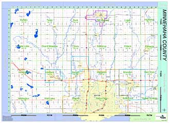 Minnehaha County Map